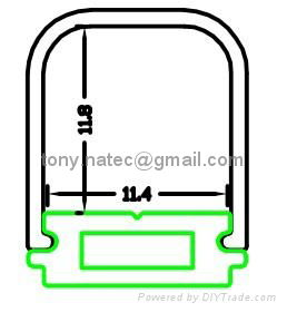  CoverLine Aluminium LED Profile,linear extrusions, LED bar profiles  2