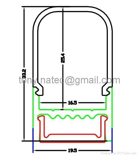 Aluminum LED Channel  with opal cover