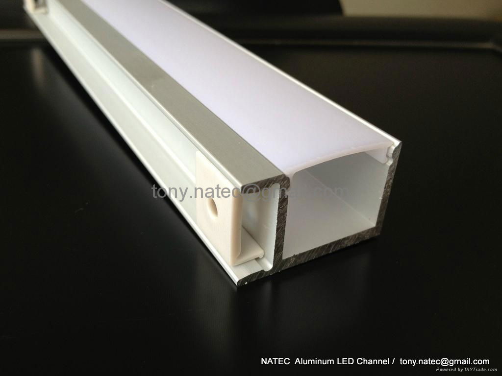 aluminum channel  with frosted diffuser ,led wall profile 2