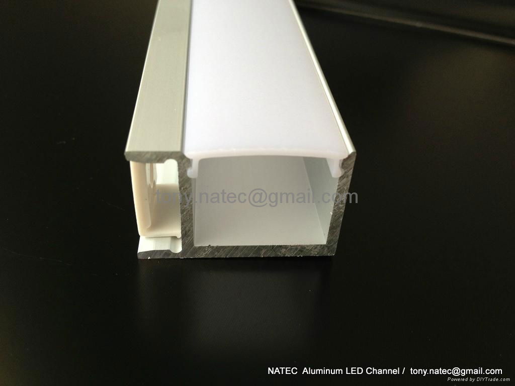 aluminum channel with frosted diffuser ,led wall profile F504 NATEC
