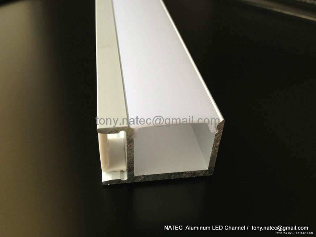 aluminum channel  with frosted diffuser ,led wall profile 4