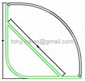 55x55mm led corner profile for wall solutions,led aluminum profile 4