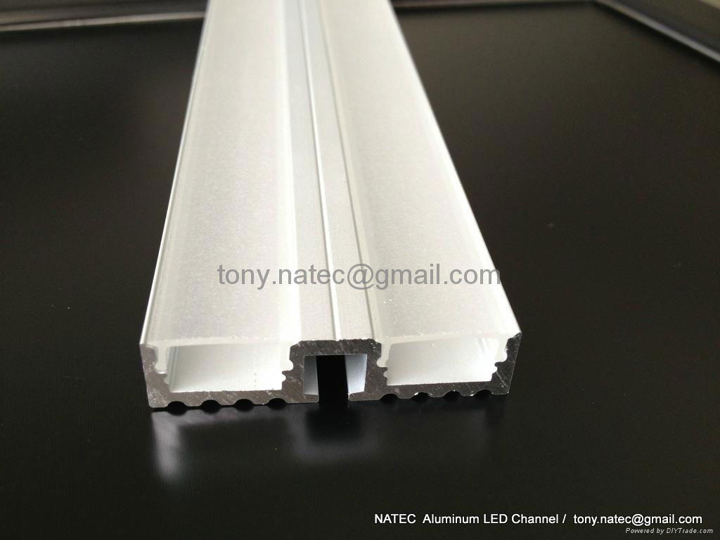 Surface mounting 10mm led profile, linear LED profile with frosted cover 3
