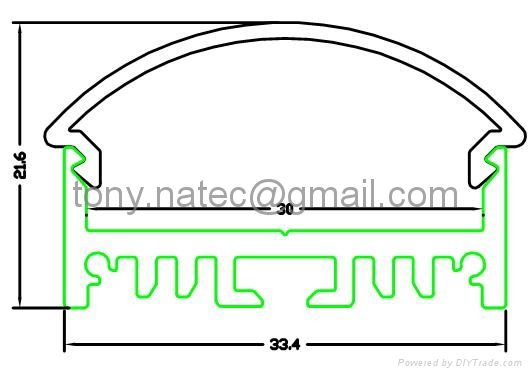 LINEAR LIGHT HOUSING ,ALU profile 4