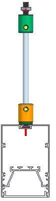 Power Supension System,suspension mounted Aluminum profile,,suspended wires  4