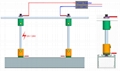 Power Supension System,suspension mounted Aluminum profile,,suspended wires  6