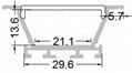 Recessed Ceiling Aluminum Profiles,aluminum led channel  2