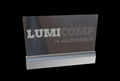 Acrylic LED Edge Lit Sign with Laser Engraving Logo, Acrylic Light Up Sign Desk     