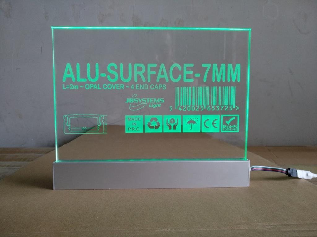 Acrylic LED Edge Lit Sign with Laser Engraving Logo, Acrylic Light Up Sign Desk      2