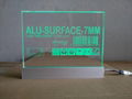 Acrylic LED Edge Lit Sign with Laser Engraving Logo, Acrylic Light Up Sign Desk     