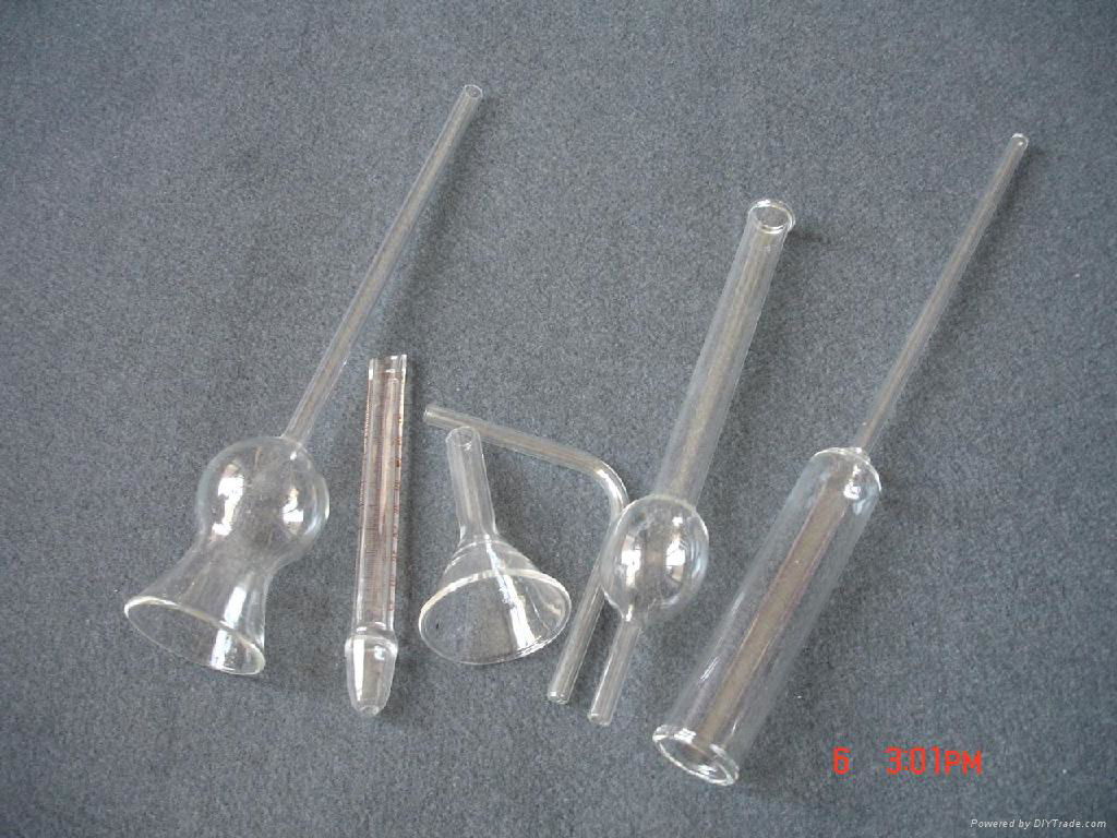 glass condenser  glass funnel    glass instruments 5