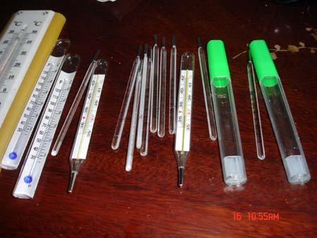 Thermometer glass tube for thermometer 4