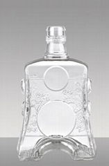 Imitated crystal bottle with high surface quality, free-lead for food