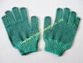 Pvc Dotted Cotton Knitted Safety Working Gloves 4