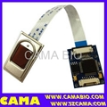 Capacitive fingerprint reader module