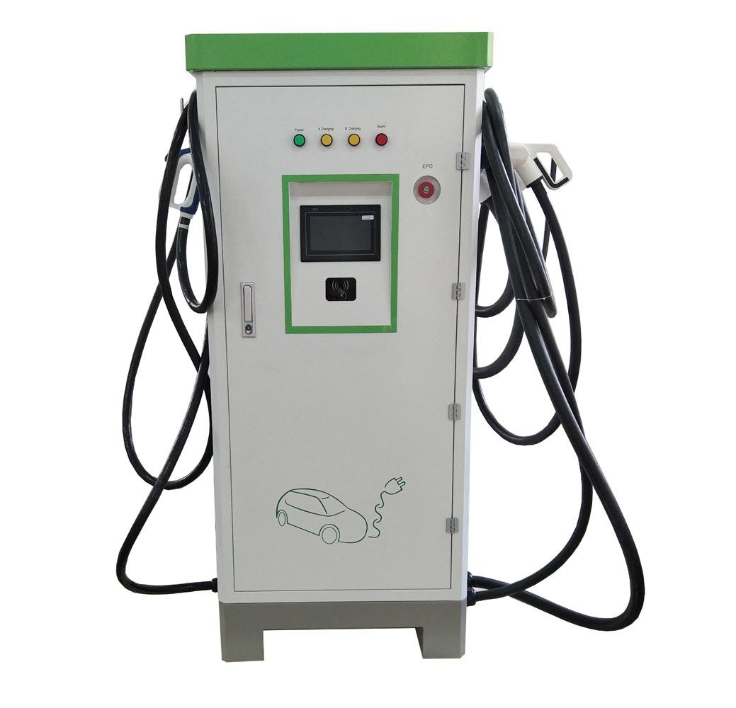 50kW CHAdeMO&CCS+Type2 AC EVSE charging station 4