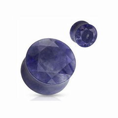 Diamond Cut Faceted Stone Plugs