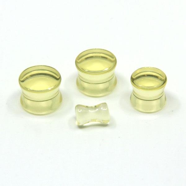 Double flared glass plugs 5