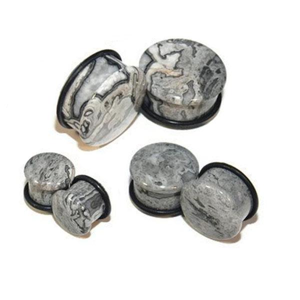 Organic Single flared Stone plugs