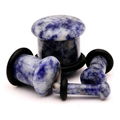 Single flared Stone plugs stone body jewelry