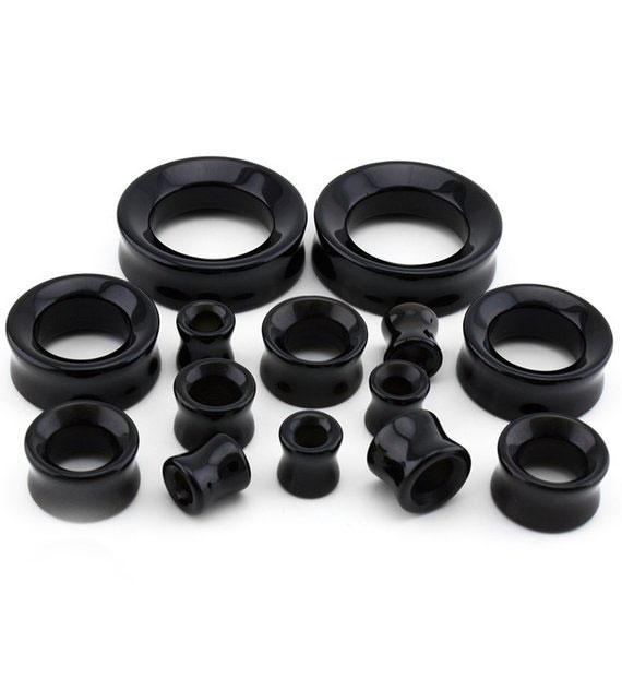 Organic Stone double flared Ear Tunnel plugs PLG004