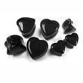 Organic Stone Heart Shaped Ear Plugs Body Jewelry 3