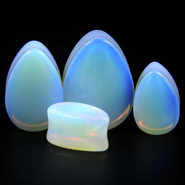 Organic Teardrop Stone plugs 3