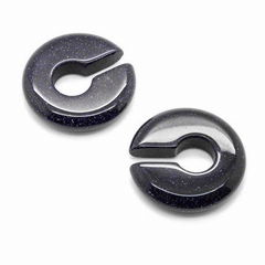 Organic Stone Keyhole Ear Weights