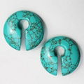 Organic Stone Keyhole Ear Weights 3