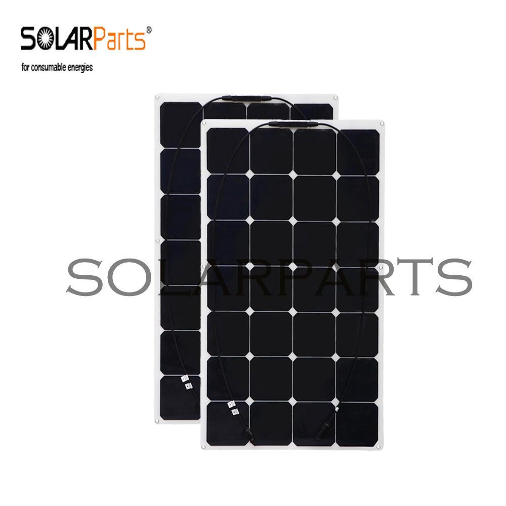 15V 85W Semi Flexible And Portable Solar Panel For Marine RV Camping Boat