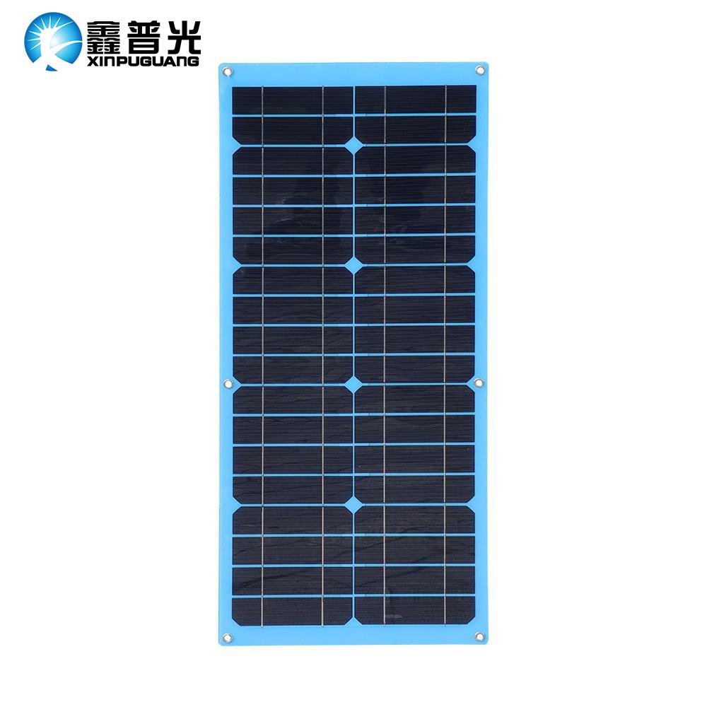 Mono Flexible Solar Panel 18V/25W 662*20*2.5mm