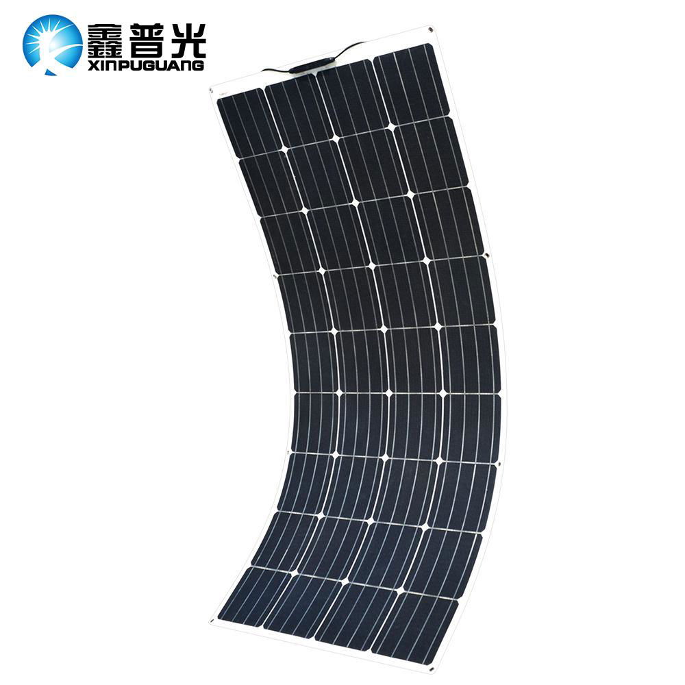 18V 160W Flexible Solar Panel 1465mm*660mm*2.5mm For Marin Car Battery Charge 5