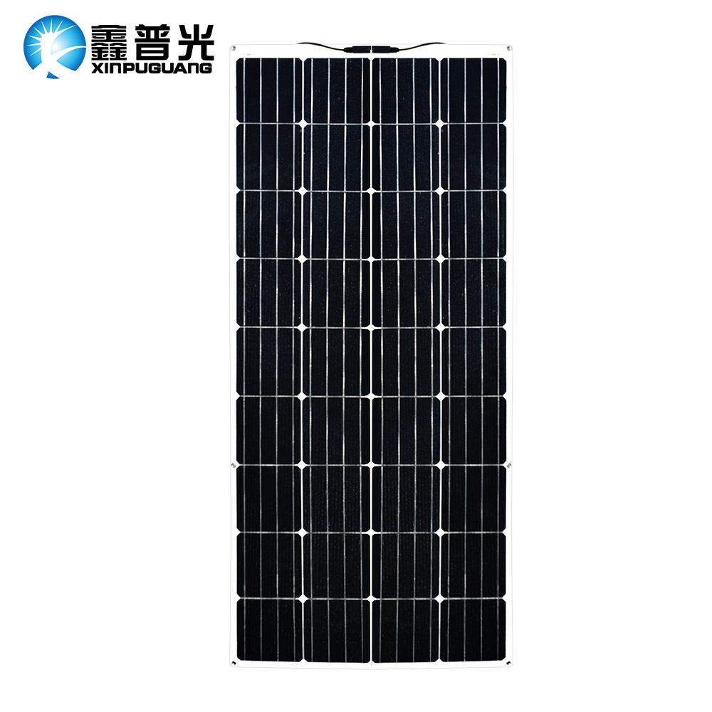 18V 160W Flexible Solar Panel 1465mm*660mm*2.5mm For Marin Car Battery Charge