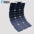  18V50w Mono flexible solar panel 680*550*2mm for boat RVs caravan