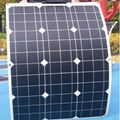  18V50w Mono flexible solar panel 680*550*2mm for boat RVs caravan 6