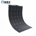 18V50W Semi Flexible Solar Panel 670*535*3mm For Boat RV Car 