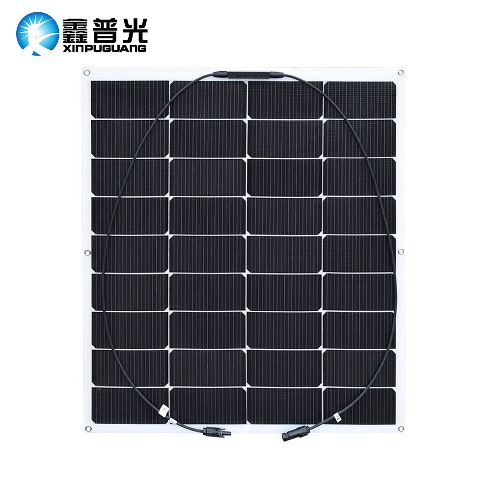 60W 18V Mono Portable Generator Flexible Solar Panel 535*375*3MMFor RV Boat 