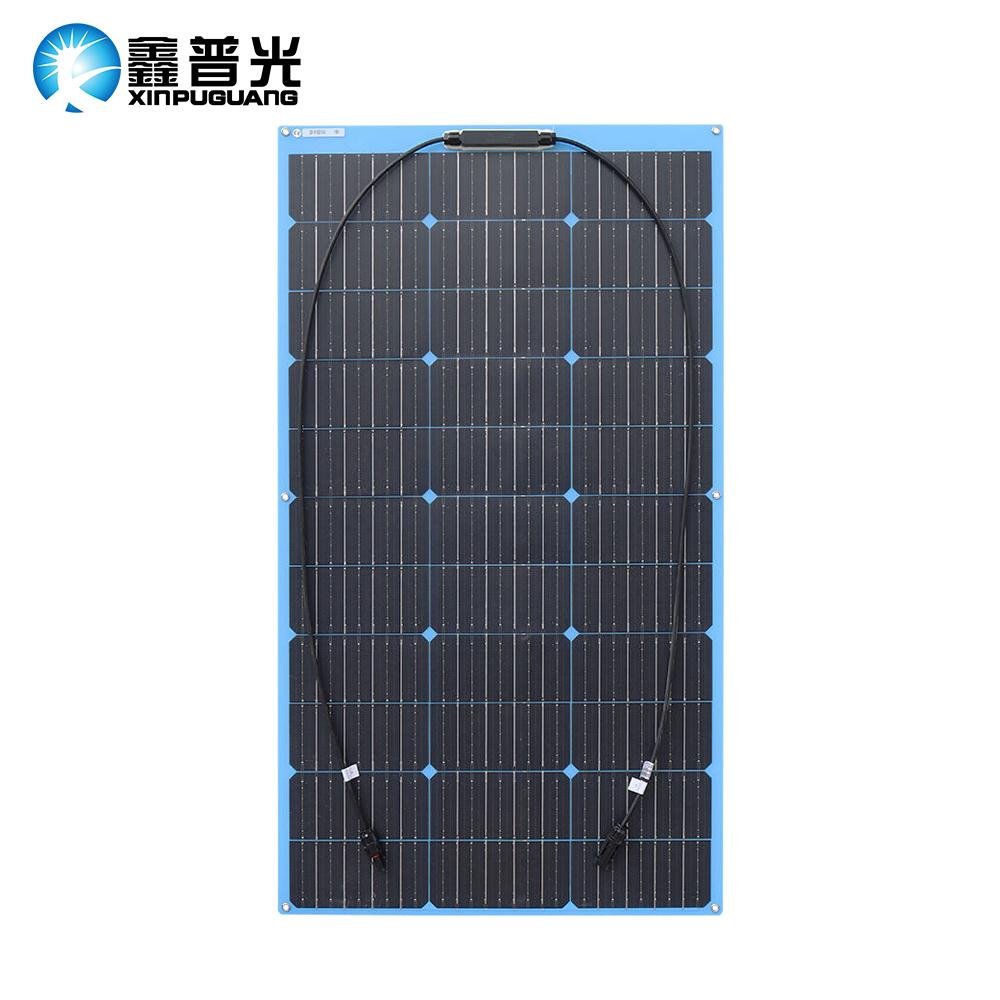 18V 100W Mono Flexible Solar panel 955*530*3mm Transparent TPT Blue Backpanel 