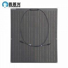 18V 100W Mono Flexible Solar Panel 810*700*3mm Transparent TPT Black Backsheet 