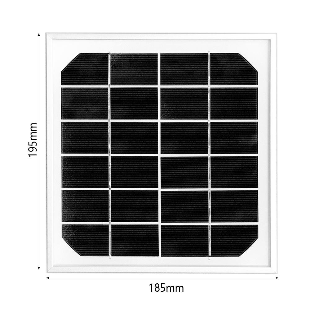 6V4W Monocrystalline Cell Rigid Solar Panel With Aluminum frame 185*195*17MM  3