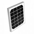 6V4W Monocrystalline Cell Rigid Solar Panel With Aluminum frame 185*195*17MM 