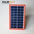 9V2W Mono Rigid Solar Panel With Aluminum frame 185*185*18MM 