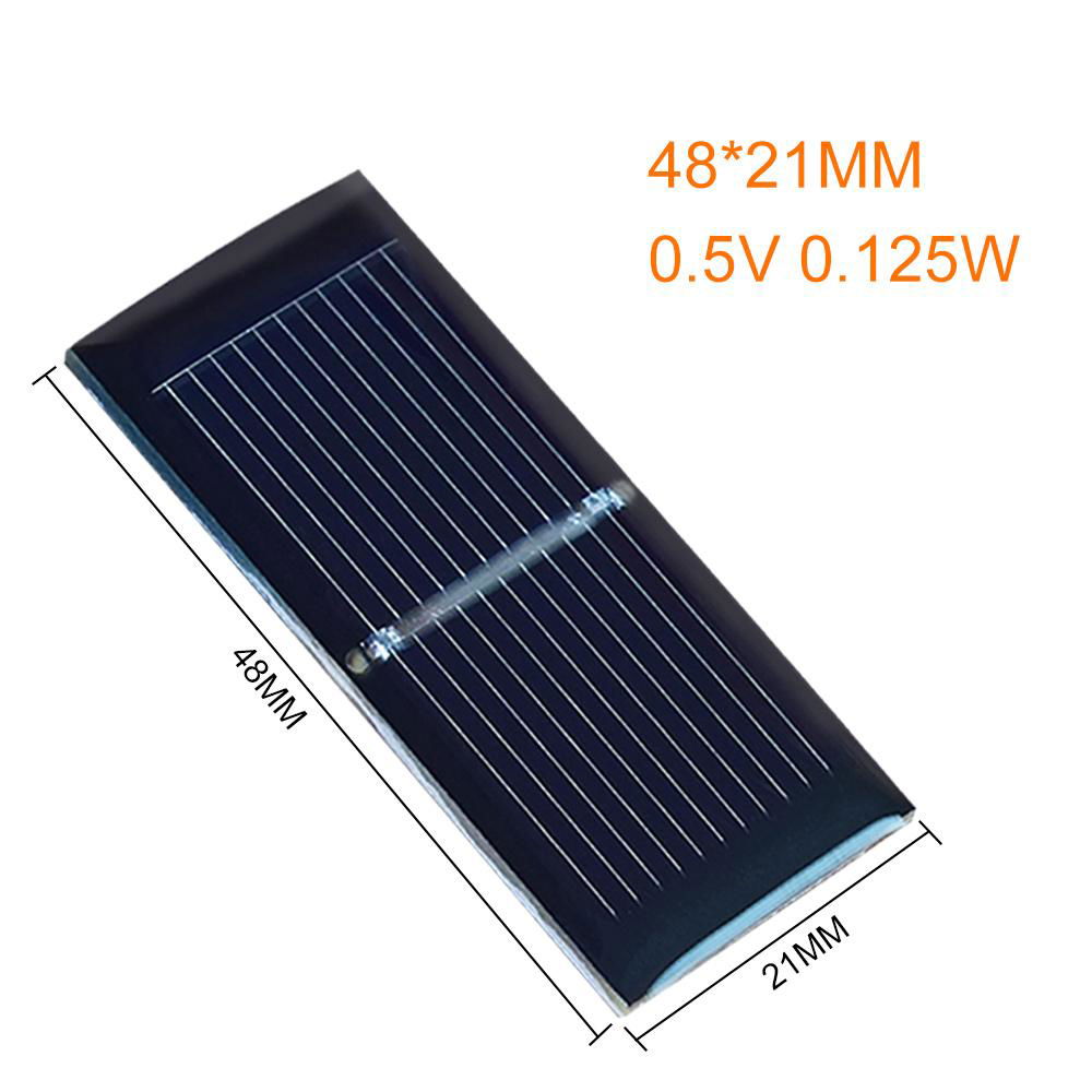 0.5V 250MA Epoxy Resin Solar Panell 48 * 21* 3mm 5