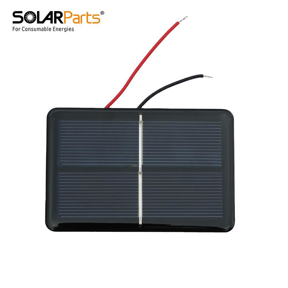 1V 500mA Epoxy Resin Solar Panel 60x90x3mm