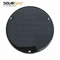 7.5V 0.5W Round Epoxy Resin Solar Panel diameter 146mm