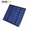 7V 1.75W Epoxy Resin Solar Panel 111*111*3mm 1