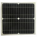 18V / 10W 290 * 275 * 17mm Monocrystalline Glass Solar Panel  4