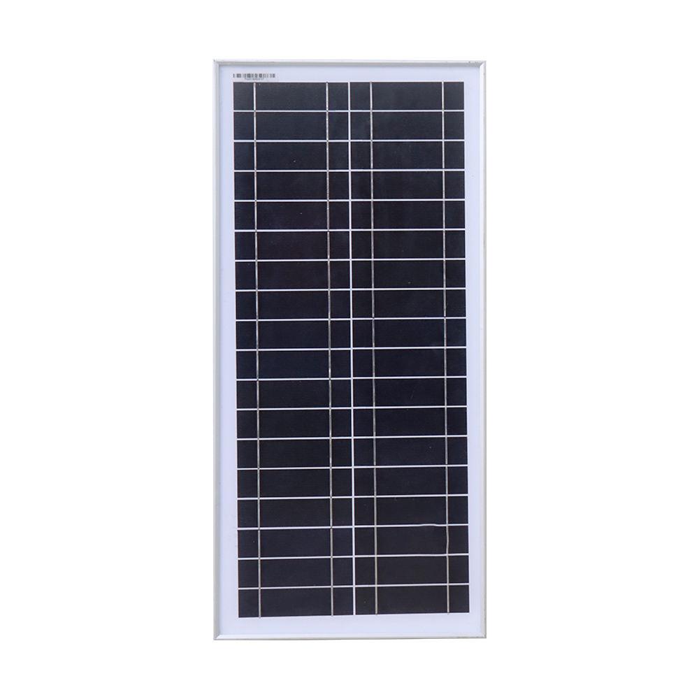 18V 23W 645*295*25MM  Monocrystalline Glass Solar Panel With Junction Box   