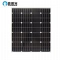 18V/100W 770*675*25mm Mono Tempered Glass Solar Panel With 0.9m Wire Connecting  1
