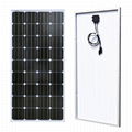  18V 100W 1160*530*25mm Mono Tempered Glass Solar Panel For Outdoor Roof 